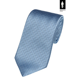 Elegancki błękitny krawat z jedwabiu