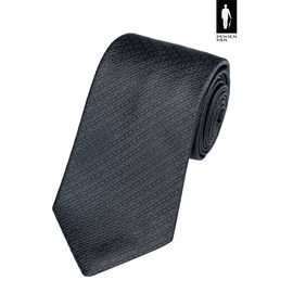 Elegancki ciemnoszary krawat z jedwabiu
